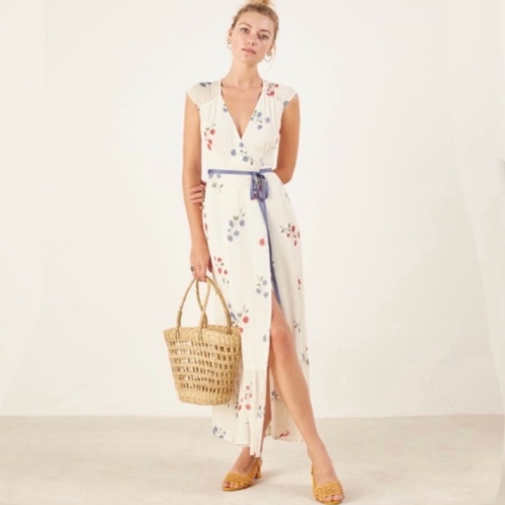 Reformation Haven Ivory Maxi Dress